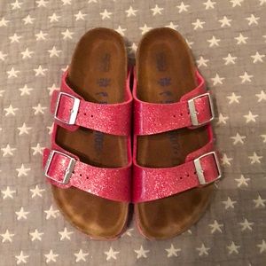 Girls Birkenstocks size 6 (euro 36) pink sparkle